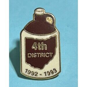 1992-93 Ohio Brown Jug -4th District Tie tack.Lapel Pin Hat